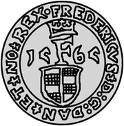 1 Sølvmønt - Frederik II Visby obverse image