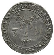 3 Mark - Johan III Type III, Sweden, 1590 reverse image