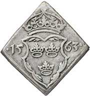 8 Öre "Klippingar" - Erik XIV Type II, Sweden, 1563-1568 reverse image