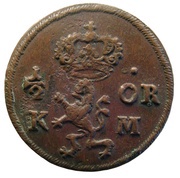 ½ Öre - Charles XI reverse image