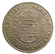2 Mark - Kristina Type I, Sweden, 1638 reverse image