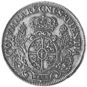 1½ Riksdaler - Kristina 8 Mark, Sweden, 1649 reverse image