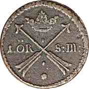 1 Öre Silvermynt - Charles XI reverse image