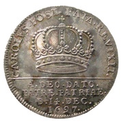 2 Mark - Charles XII Coronation of Charles XII reverse image