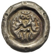Denier Bracteate - Ottokar II medium, Bohemia, 1260-1278 reverse image
