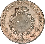 3 Daler Silvermynt - Adolf Fredrik, Sweden, 1770-1771 reverse image