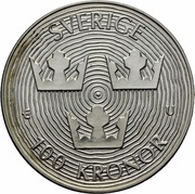 100 Kronor - Carl XVI Gustaf International Year of the Forest, Sweden, 1985 reverse image