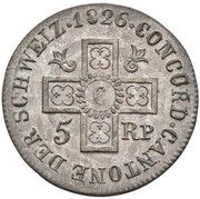 5 Rappen reverse image
