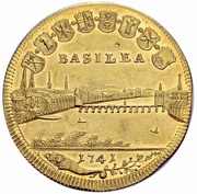 6 Ducats, Switzerland, 1741 reverse image