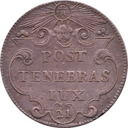 21 Sols, Switzerland, 1714-1721 reverse image