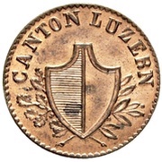 1 Rappen obverse image