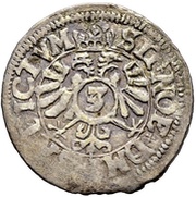 3 Kreutzers Pointed shield, Switzerland, 1598 reverse image