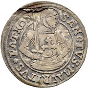 ½ Dicken Saint Maurice; date on obverse, Switzerland, 1620-1622 reverse image