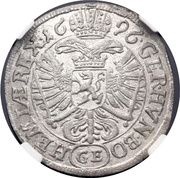 3 Kreuzers - Leopold I Prague, Bohemia, 1688-1709 reverse image