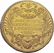 4 Ducats Wild men, Switzerland, 1741 reverse image