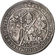 2 Guldiner - Matthaus Schiner, Switzerland, 1501 reverse image