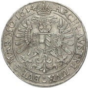 ½ Thaler - Matthias II Prague reverse image