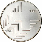 20 Francs Swiss Confederation, Switzerland, 1991 reverse image
