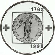 20 Francs Helvetic Republic, Switzerland, 1998 reverse image