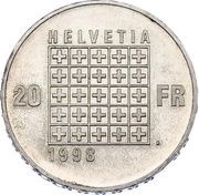 20 Francs Federal constitution obverse image