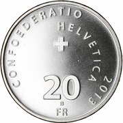 20 Francs Transalpine flight obverse image