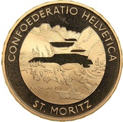 50 Francs World Ski Championship obverse image