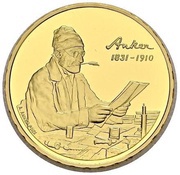 50 Francs Albert Anker, Switzerland, 2010 reverse image