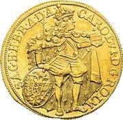 2 Ducats - Charles VI Jilove Mining Ducat - Prague obverse image