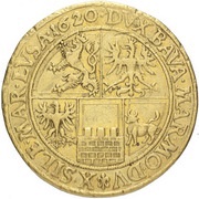 10 Ducats - Frederick Prague, Bohemia, 1620 reverse image