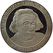 500 Francs CFA Albert Einstein reverse image