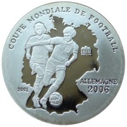 500 Francs CFA XVIII World Cup - Germany 2006 reverse image