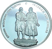 500 Francs CFA Goethe / Schiller reverse image
