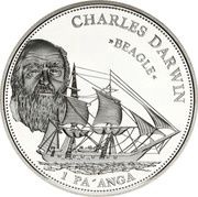 1 Pa'anga - Taufa'ahau Tupou IV HMS Beagle, Tonga, 2005 reverse image