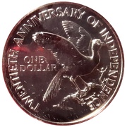 1 Dollar Independence reverse image