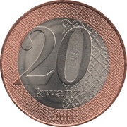 20 Kwanzas Rainha Njinga reverse image