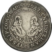 ¼ Thaler - Johann Christian and Johann Seyfried Krummau obverse image