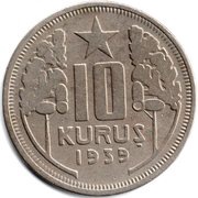 10 Kuruş reverse image