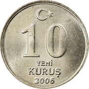 10 Yeni Kuruş reverse image