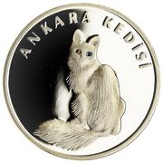 20 Yeni Lira Angora Cat reverse image