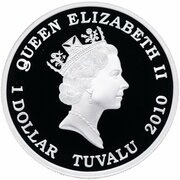 1 Dollar - Elizabeth II First Official Australian Horse Race obverse image
