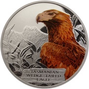 1 Dollar - Elizabeth II Tasmanian Wedge-tailed Eagle; Silver Bullion, Tuvalu, 2012 reverse image