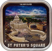 1 Dollar - Elizabeth II St Peter's Square, Tuvalu, 2013 reverse image