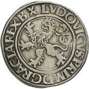 ½ Guldengroschen/Joachimsthaler, Bohemia, 1525 reverse image