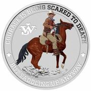 1 Dollar - Elizabeth II John Wayne, Tuvalu, 2021 reverse image