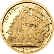 2 Dollars - Elizabeth II Los Reyes Sailing Ship reverse image