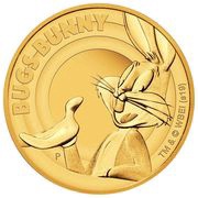 25 Dollars - Elizabeth II Bugs Bunny, Tuvalu, 2019 reverse image