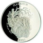 2000 Shillings Mountain spirit, Uganda, 2001 reverse image