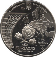 5 Hryven UEFA Euro 2012 obverse image