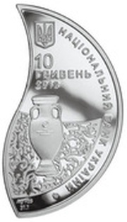 10 Hryven UEFA Euro 2012 obverse image