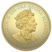¼ Sovereign - Elizabeth II Platinum Jubilee obverse image